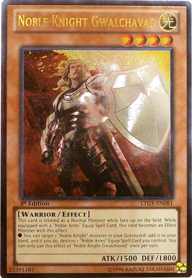Noble Knight Gwalchavad [LTGY-EN081] Ultimate Rare 
