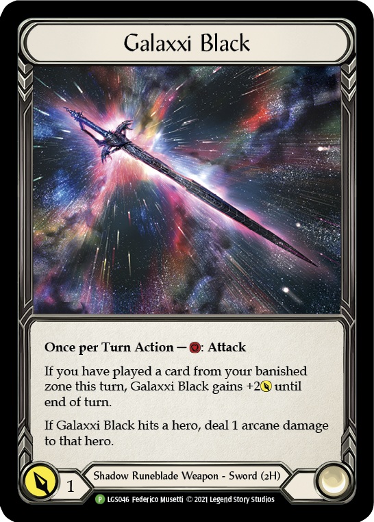 Galaxxi Black [LGS046] (Promo)  Cold Foil