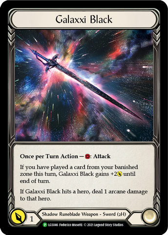 Galaxxi Black [LGS046] (Promo) Cold Foil 
