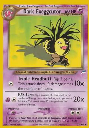 Dark Exeggutor (33/105) [Neo Destiny Unlimited] 