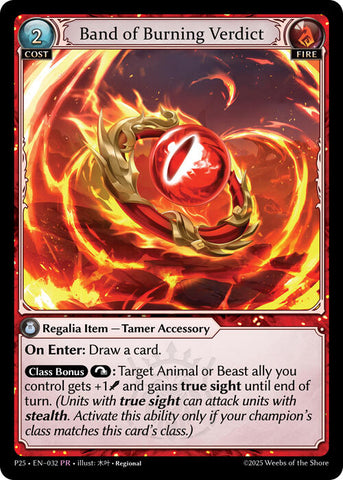 Band of Burning Verdict (032) [Promotional Cards] 