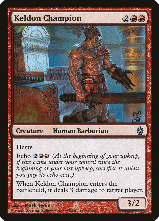 Keldon Champion [Premium Deck Series: Fire and Lightning] 