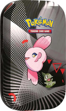 Scarlet &amp; Violet: Black Bolt &amp; White Flare - Unova Mini Tin (Alomomola &amp; Axew) 