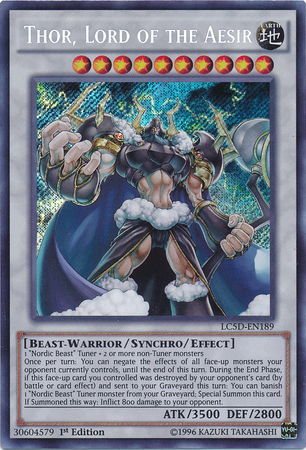 Thor, Lord of the Aesir [LC5D-EN189] Secret Rare 