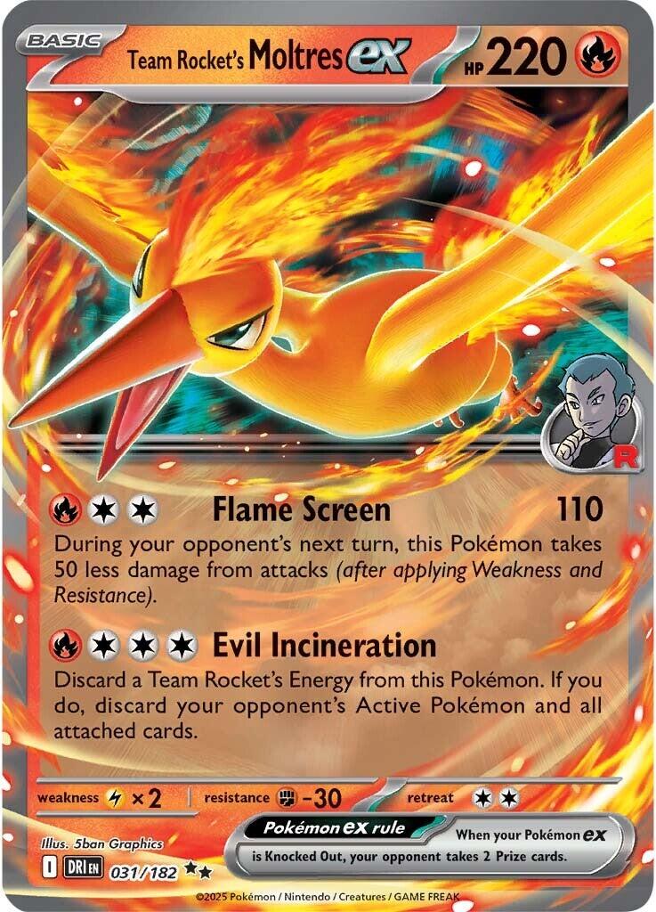 Team Rocket's Moltres ex (031/182) [Scarlet &amp; Violet: Destined Rivals] 