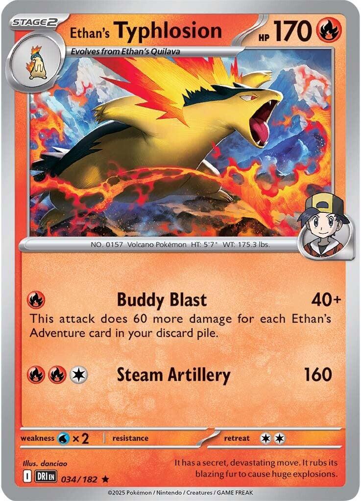 Ethan's Typhlosion (034/182) [Scarlet &amp; Violet: Destined Rivals] 