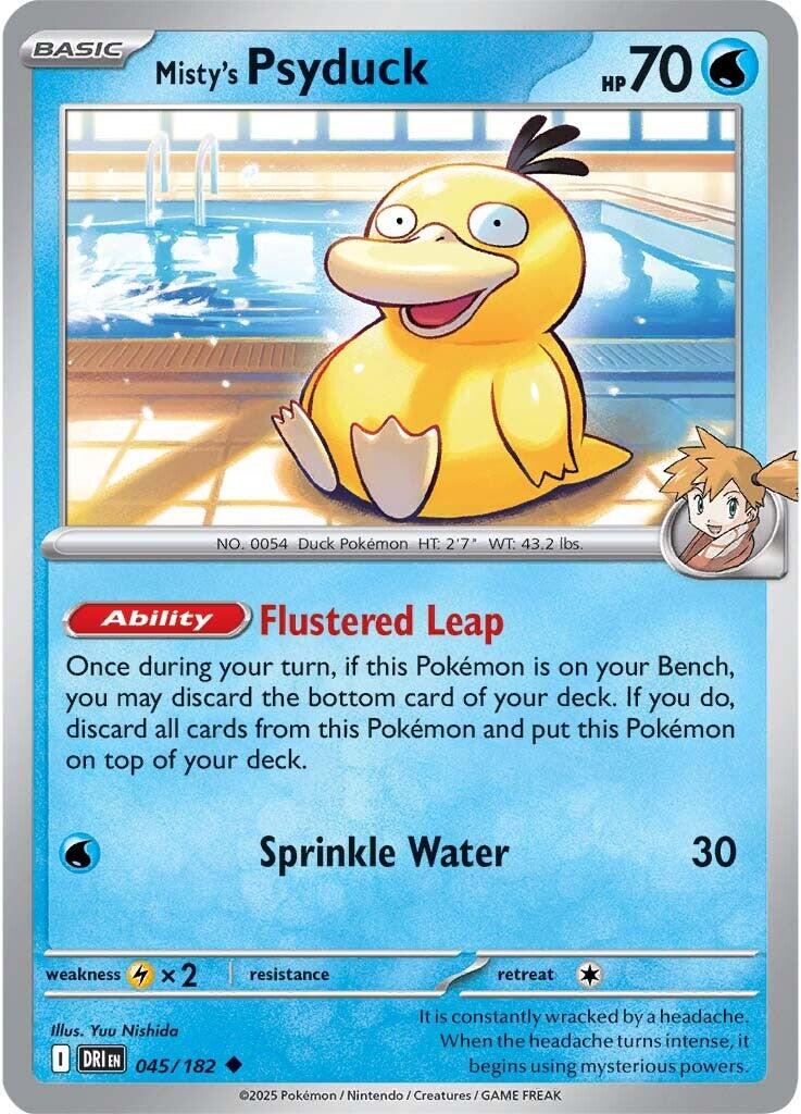 Misty's Psyduck (045/182) [Scarlet &amp; Violet: Destined Rivals] 