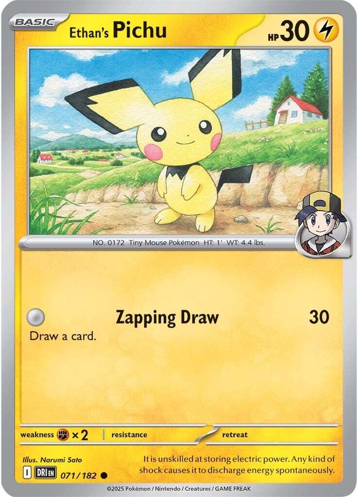 Ethan's Pichu (071/182) [Scarlet &amp; Violet: Destined Rivals] 