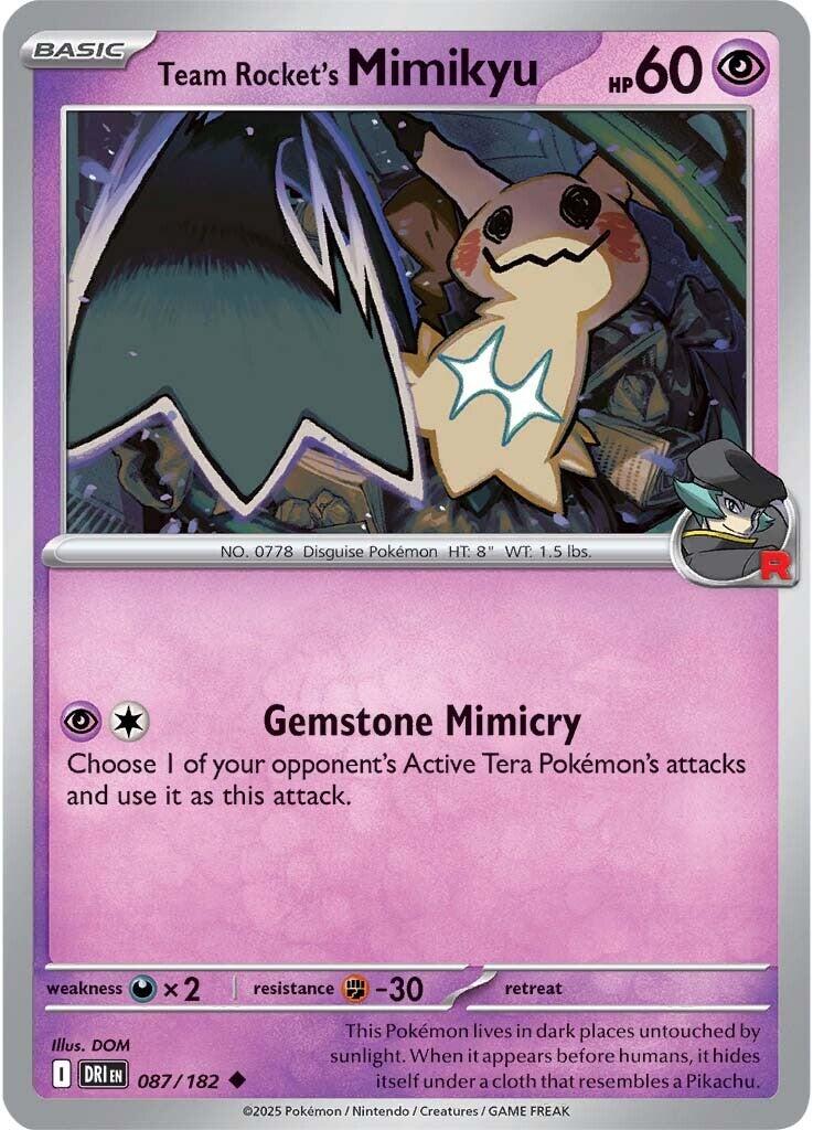 Team Rocket's Mimikyu (087/182) [Scarlet &amp; Violet: Destined Rivals] 