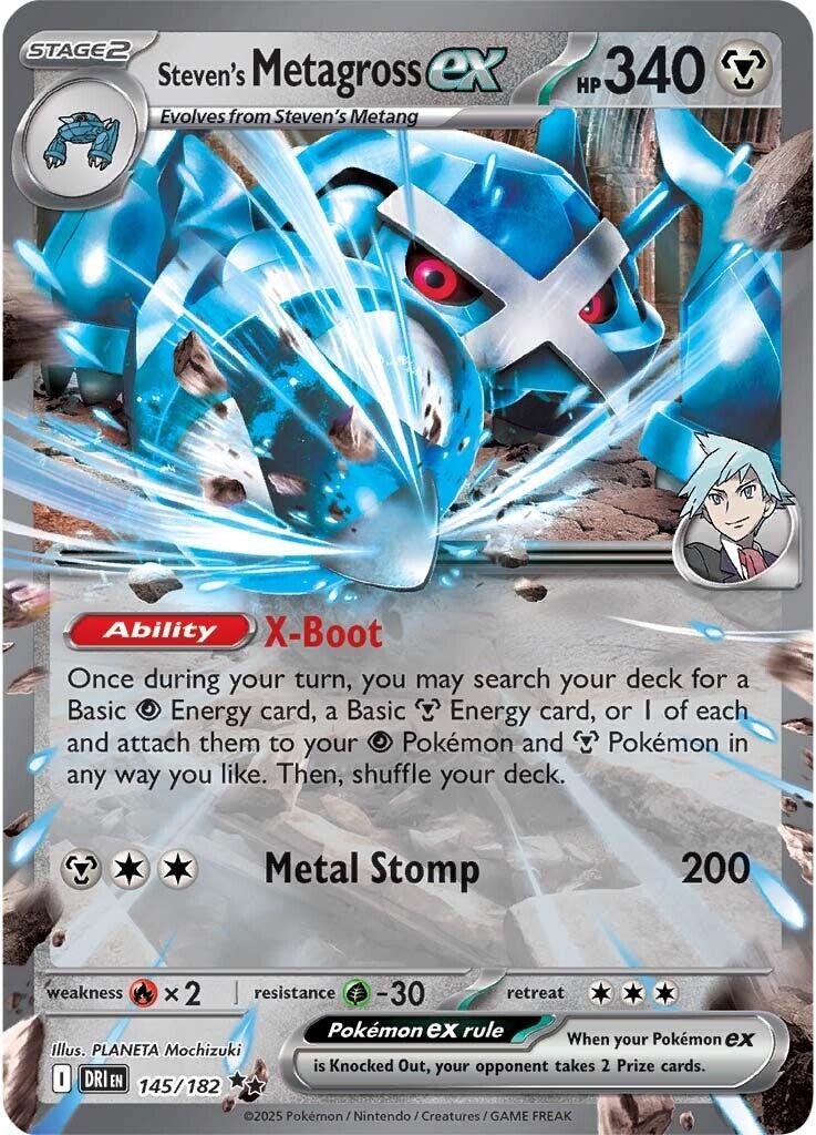 Steven's Metagross ex (145/182) [Scarlet &amp; Violet: Destined Rivals] 
