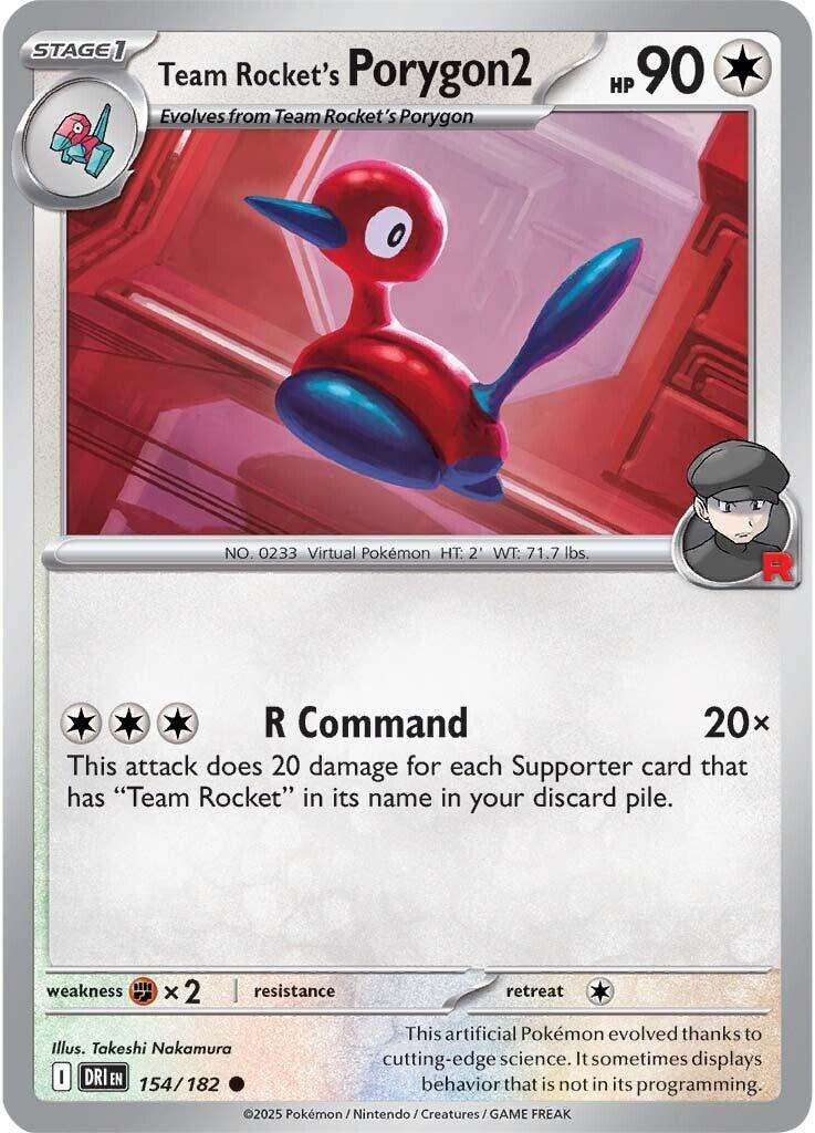 Team Rocket's Porygon2 (154/182) [Scarlet &amp; Violet: Destined Rivals] 