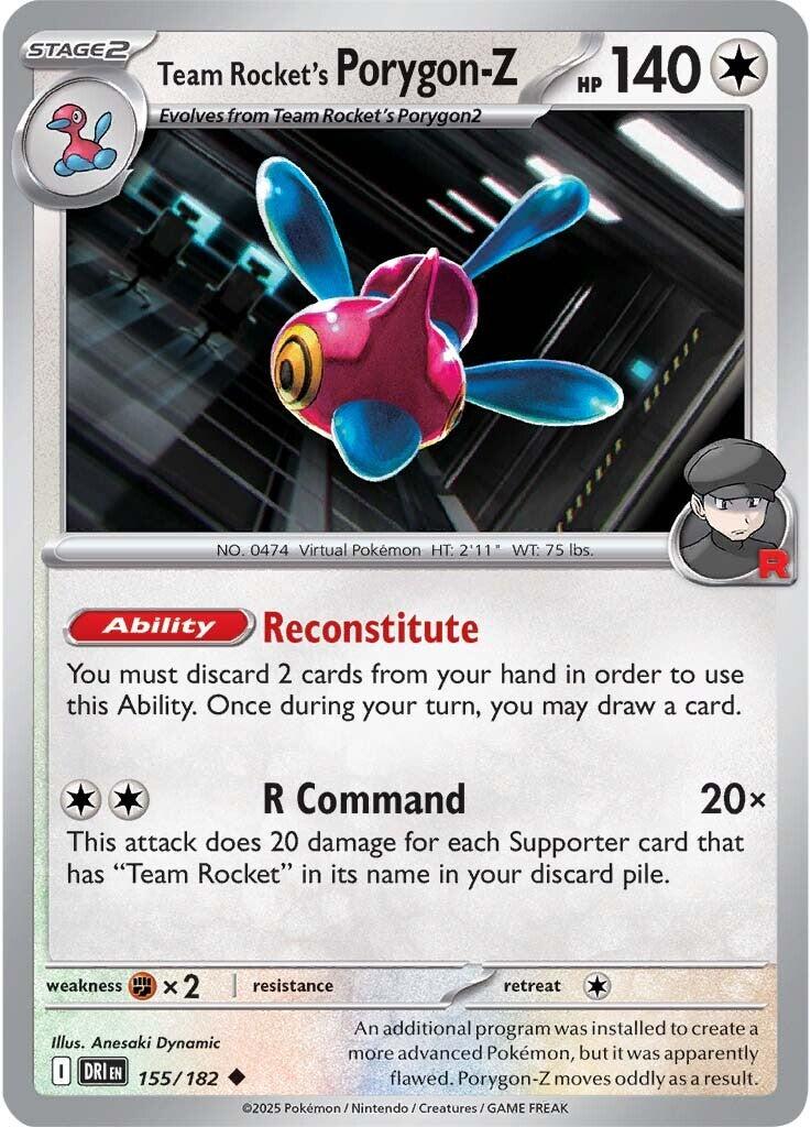 Team Rocket's Porygon-Z (155/182) [Scarlet &amp; Violet: Destined Rivals] 