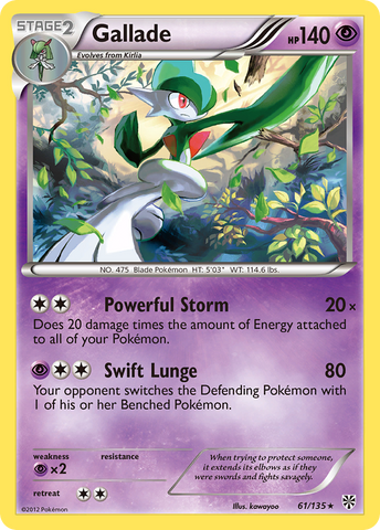 Gallade (61/135) [Black &amp; White: Plasma Storm] 