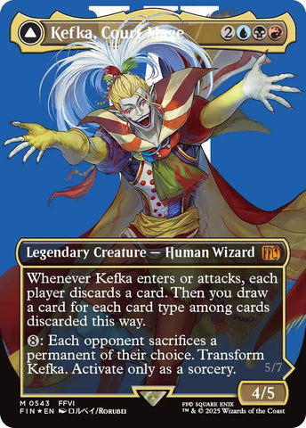 Kefka, Court Mage // Kefka, Ruler of Ruin (Borderless) (Surge Foil) [FINAL FANTASY] 