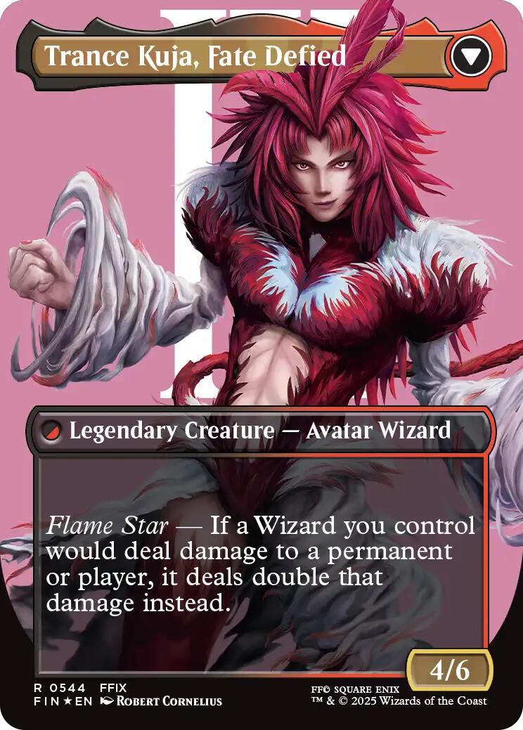 Kuja, Genome Sorcerer // Trance Kuja, Fate Defied (Borderless) (Surge Foil) [FINAL FANTASY] 