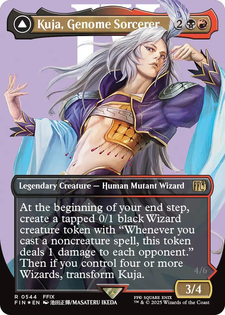 Kuja, Genome Sorcerer // Trance Kuja, Fate Defied (Borderless) (Surge Foil) [FINAL FANTASY] 