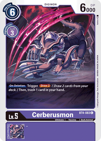 Cerberusmon [BT4-083] [Great Legend] 