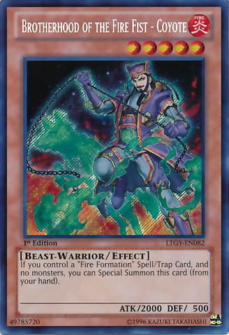 Brotherhood of the Fire Fist - Coyote [LTGY-EN082] Secret Rare 