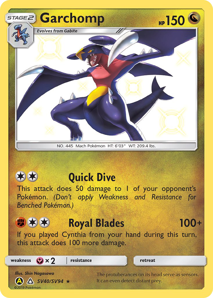 Garchomp (SV40/SV94) [Sun &amp; Moon: Hidden Fates - Shiny Vault] 