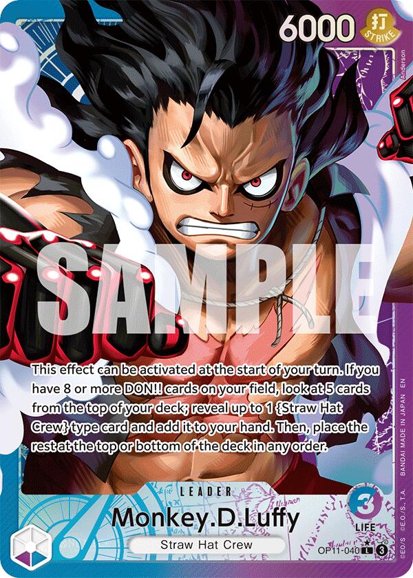 Monkey.D.Luffy (040) (Alternate Art) [A Fist of Divine Speed] 