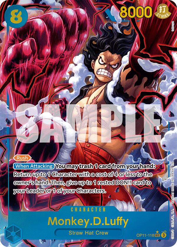 Monkey.D.Luffy (118) (Alternate Art) [A Fist of Divine Speed] 