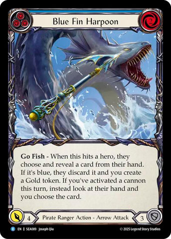 Blue Fin Harpoon [SEA089] (High Seas) Rainbow Foil 