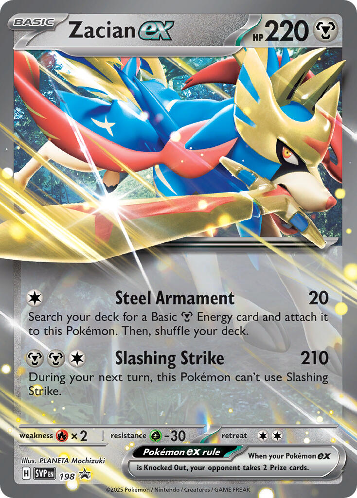 Zacian ex (198) [Scarlet &amp; Violet: Black Star Promos] 
