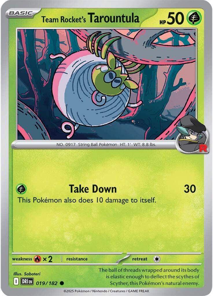 Team Rocket's Tarountula (019/182) [Scarlet &amp; Violet: Destined Rivals] 