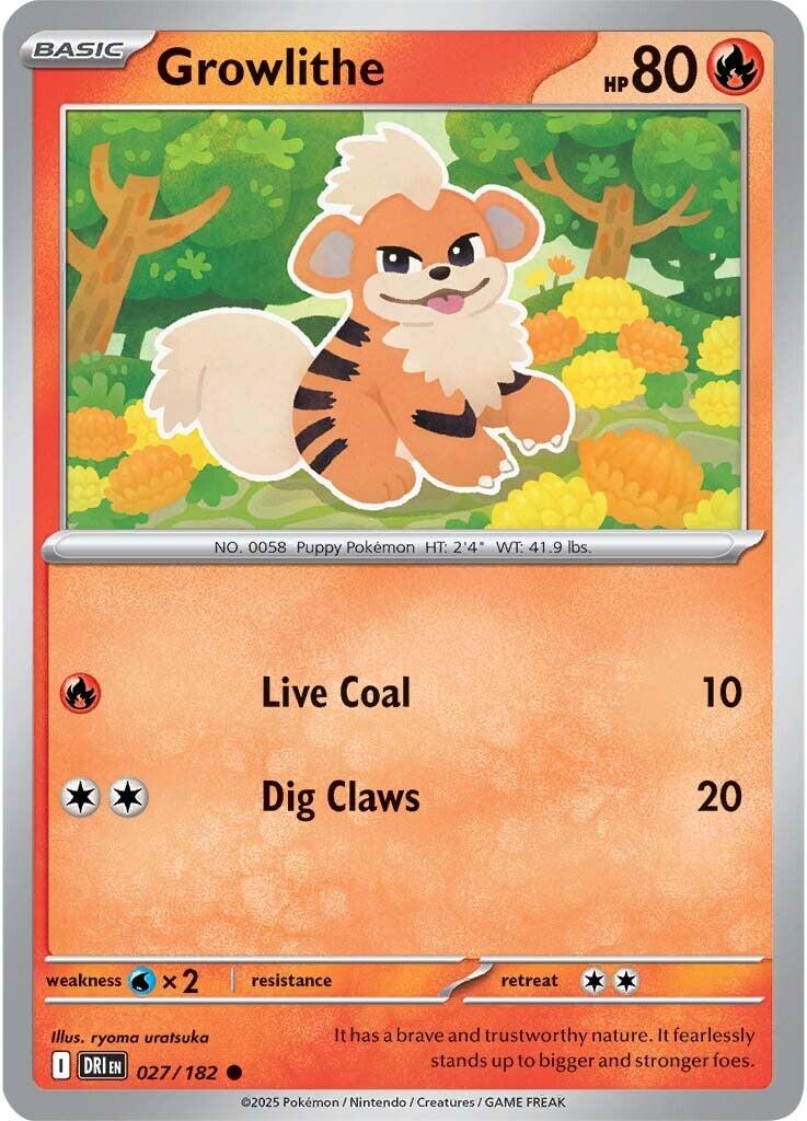 Growlithe (027/182) [Scarlet &amp; Violet: Destined Rivals] 