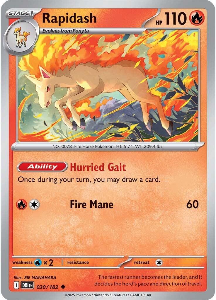 Rapidash (030/182) [Scarlet &amp; Violet: Destined Rivals] 