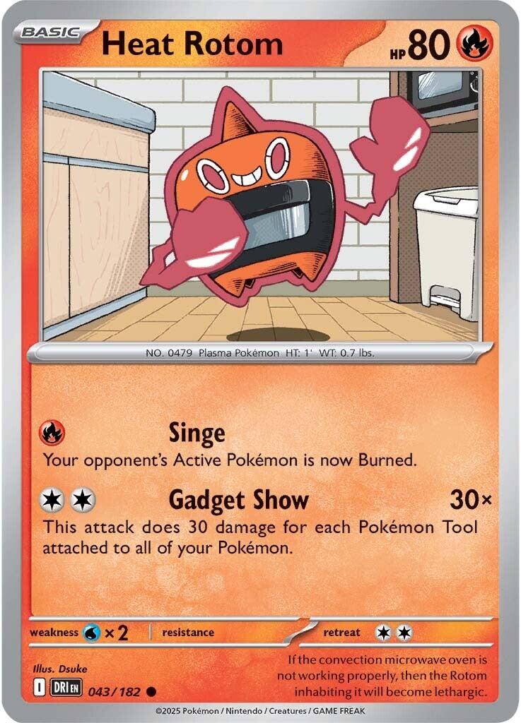 Heat Rotom (043/182) [Scarlet &amp; Violet: Destined Rivals] 