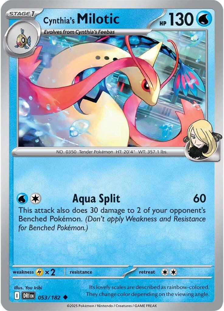 Cynthia's Milotic (053/182) [Scarlet &amp; Violet: Destined Rivals] 