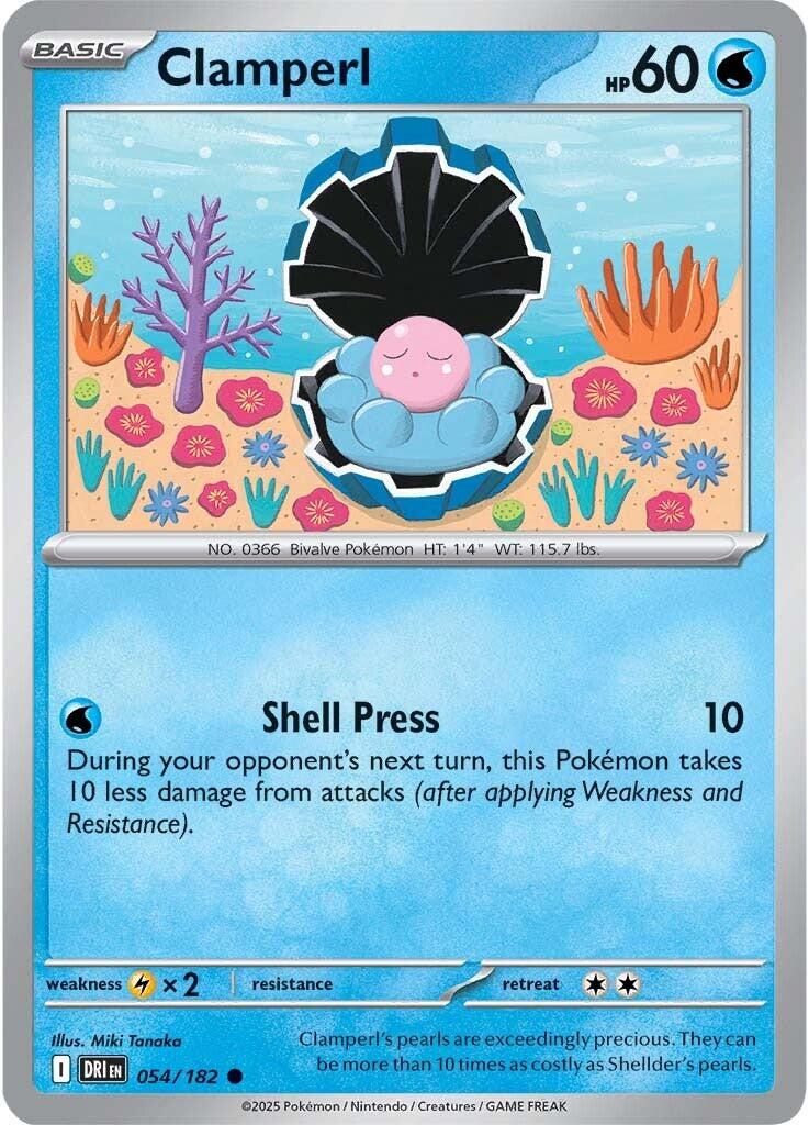 Clamperl (054/182) [Scarlet &amp; Violet: Destined Rivals] 