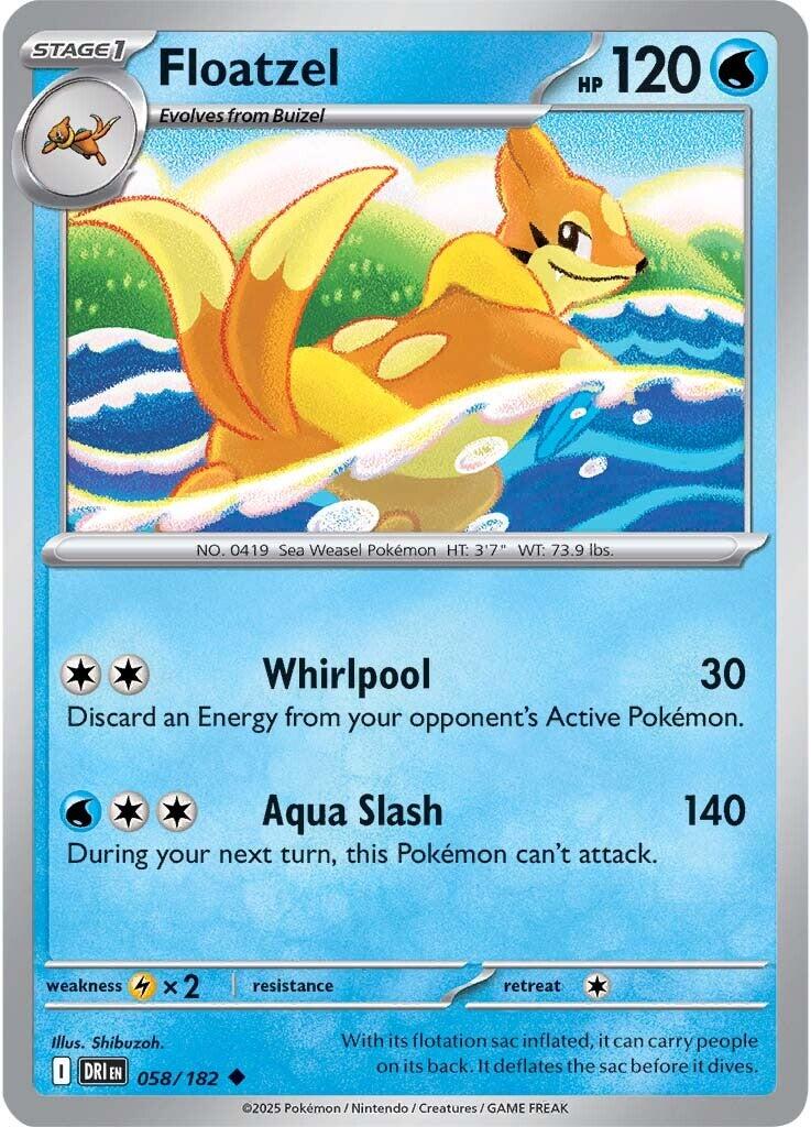 Floatzel (058/182) [Scarlet &amp; Violet: Destined Rivals] 