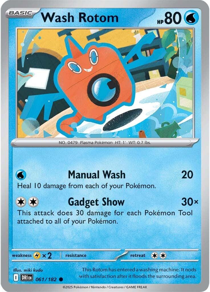 Wash Rotom (061/182) [Scarlet &amp; Violet: Destined Rivals] 