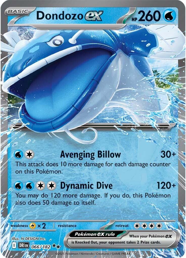 Dondozo ex (066/182) [Scarlet &amp; Violet: Destined Rivals] 