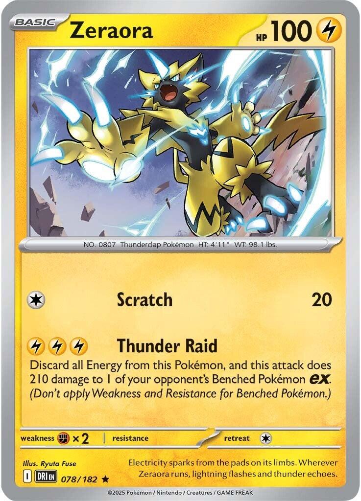 Zeraora (078/182) [Scarlet &amp; Violet: Destined Rivals] 