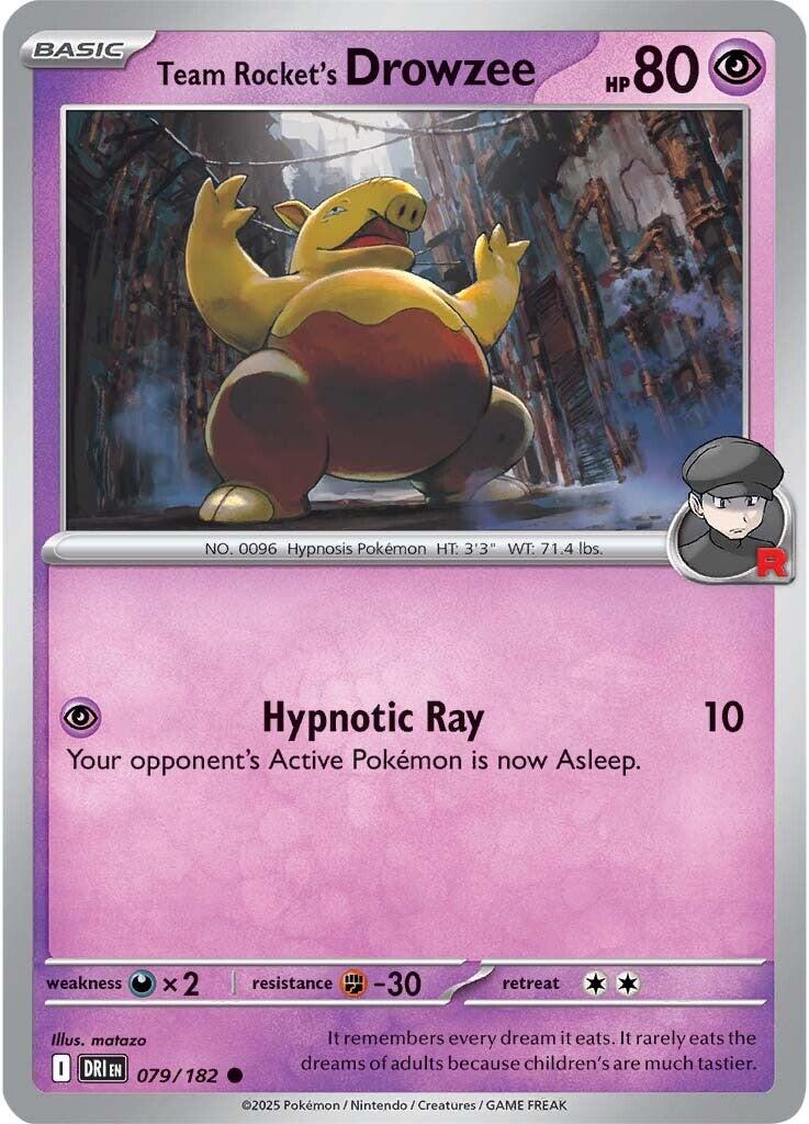 Team Rocket's Drowzee (079/182) [Scarlet &amp; Violet: Destined Rivals] 