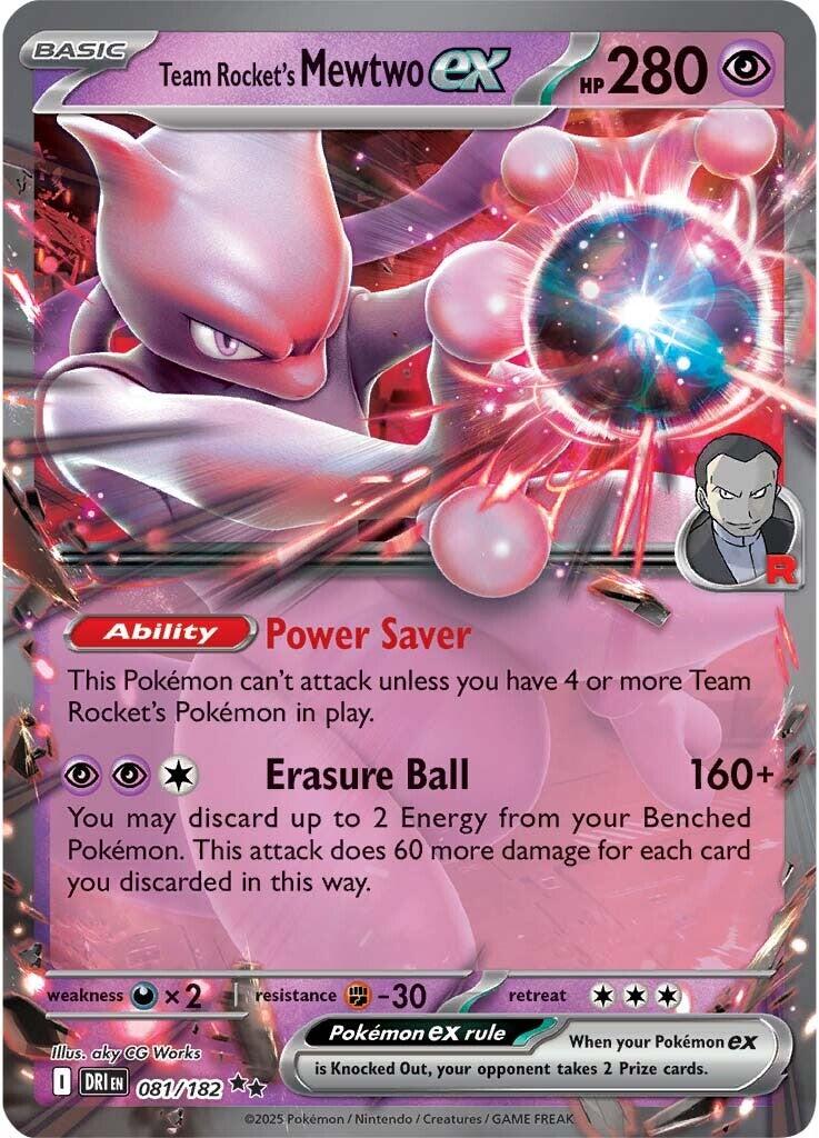 Team Rocket's Mewtwo ex (081/182) [Scarlet &amp; Violet: Destined Rivals] 