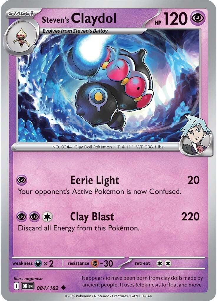 Steven's Claydol (084/182) [Scarlet &amp; Violet: Destined Rivals] 