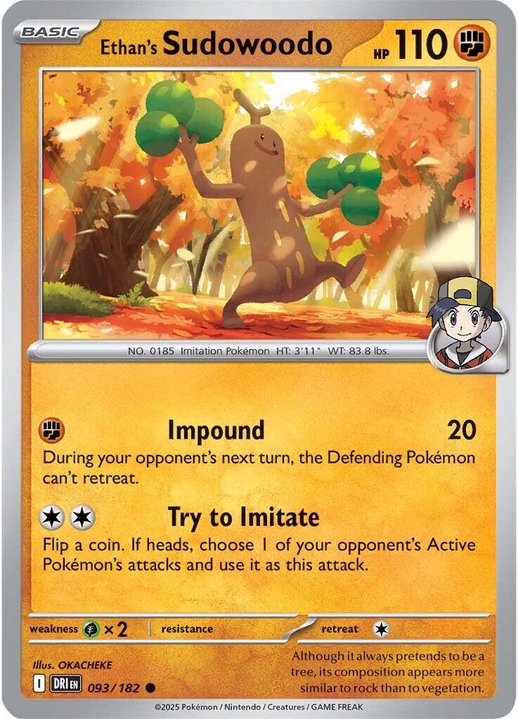 Ethan's Sudowoodo (093/182) [Scarlet &amp; Violet: Destined Rivals] 