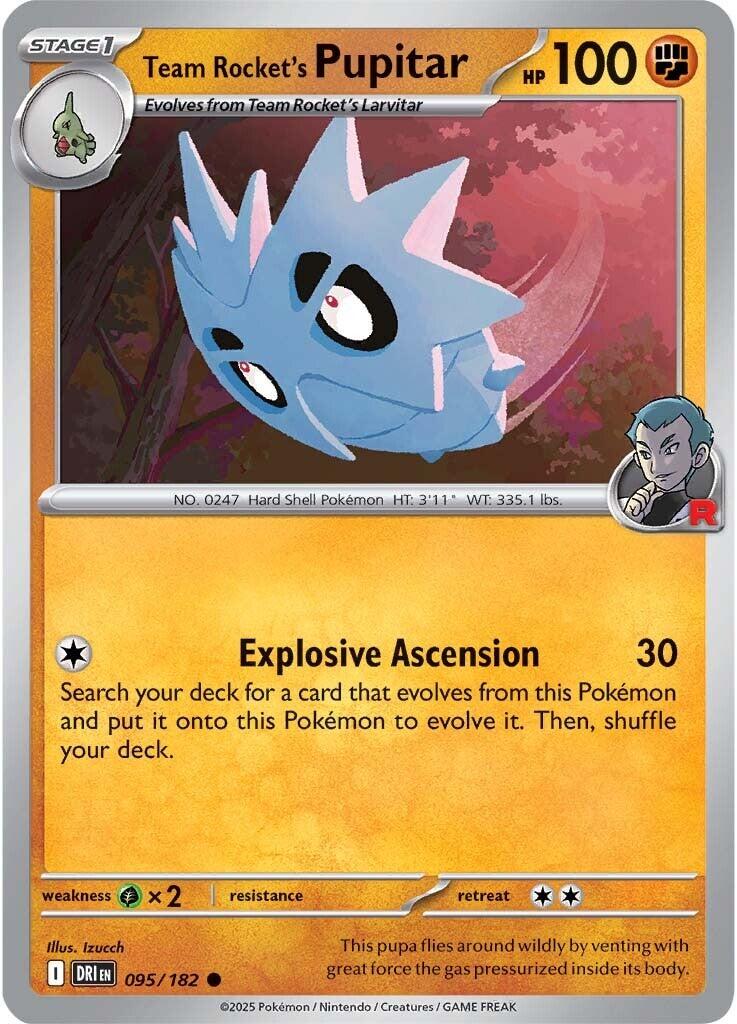 Team Rocket's Pupitar (095/182) [Scarlet &amp; Violet: Destined Rivals] 