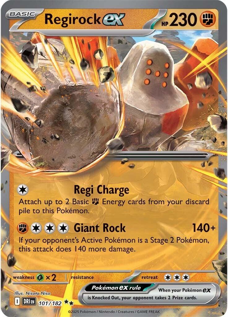 Regirock ex (101/182) [Scarlet &amp; Violet: Destined Rivals] 