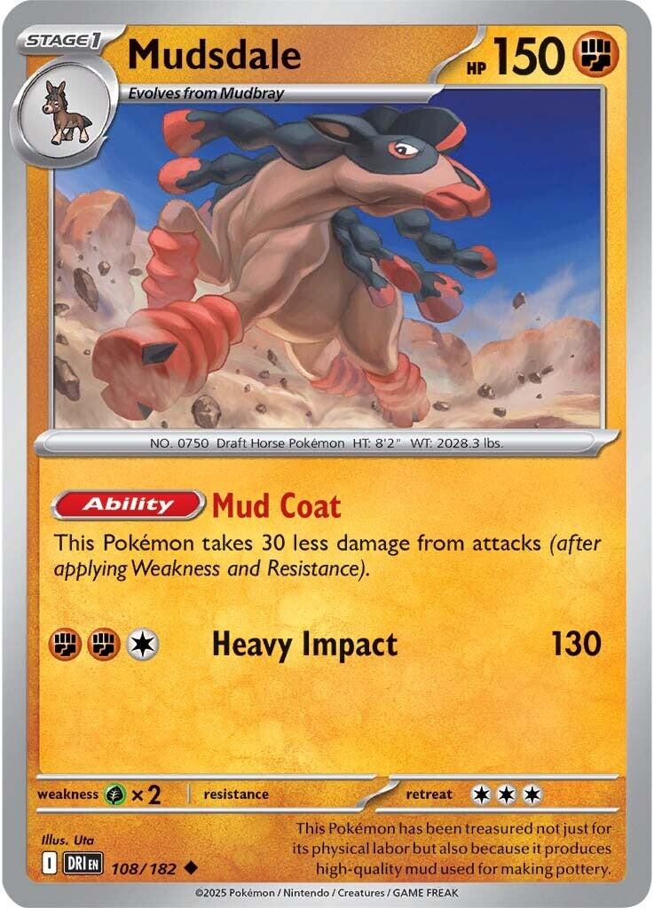 Mudsdale (108/182) [Scarlet &amp; Violet: Destined Rivals] 