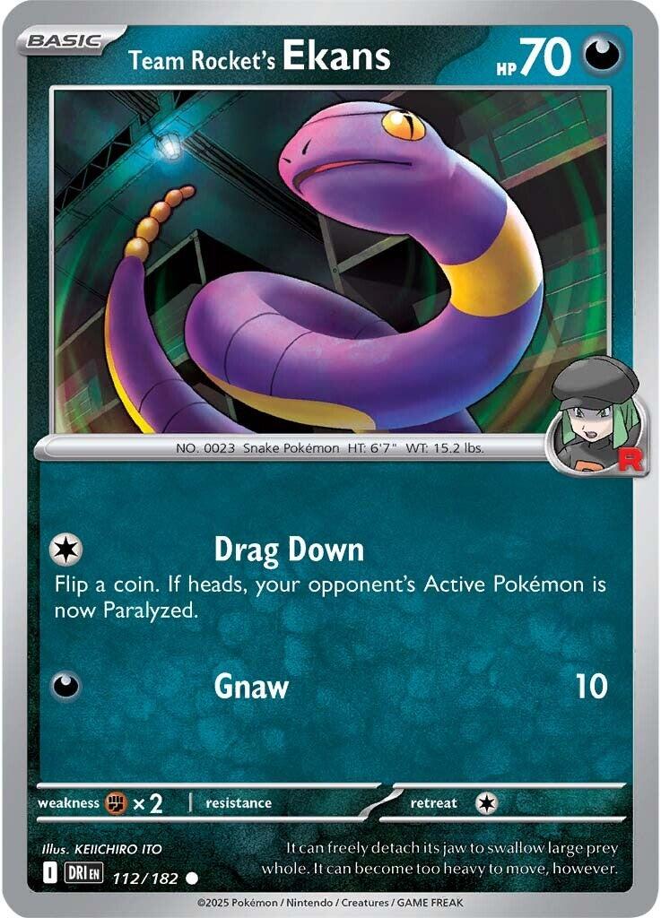 Team Rocket's Ekans (112/182) [Scarlet &amp; Violet: Destined Rivals] 