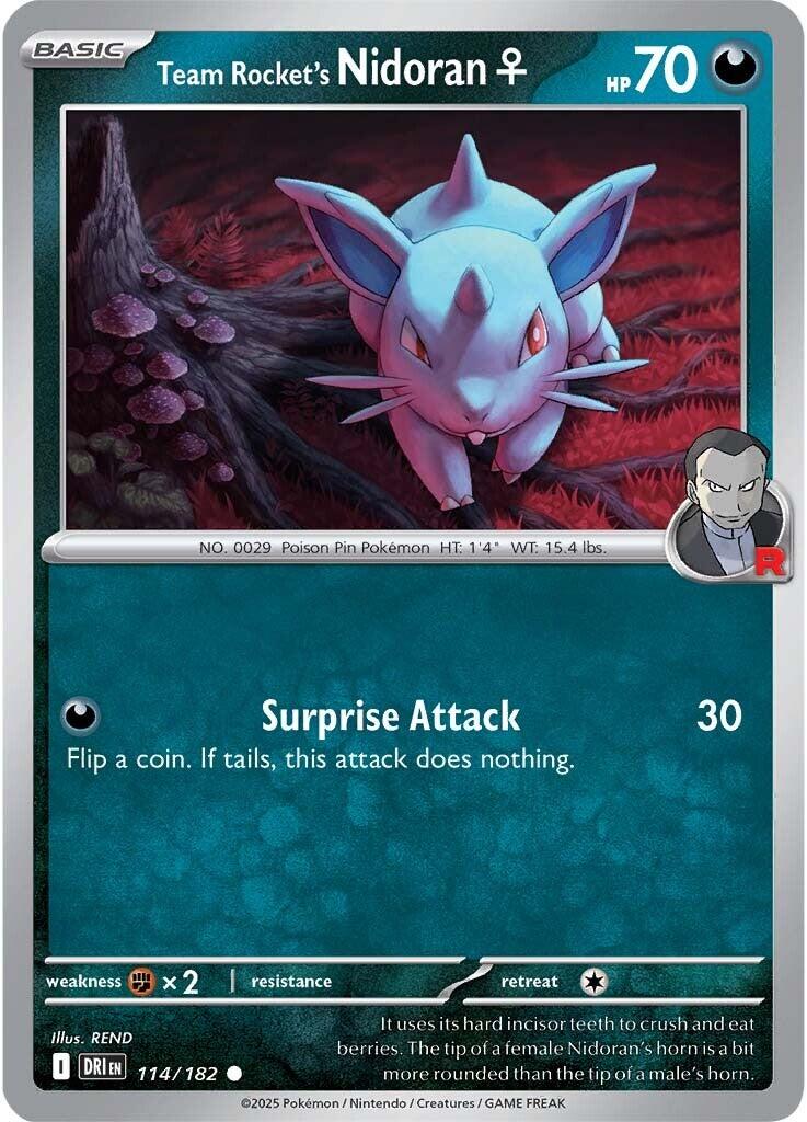 Team Rocket's Nidoran (114/182) [Scarlet &amp; Violet: Destined Rivals] 