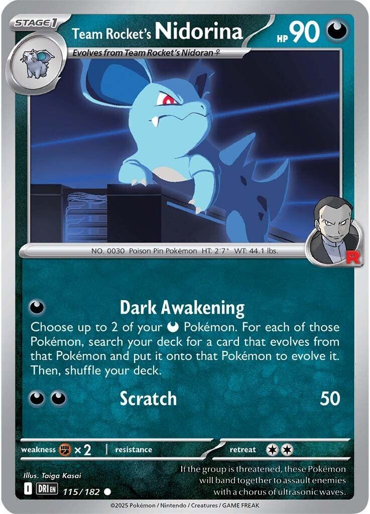 Team Rocket's Nidorina (115/182) [Scarlet &amp; Violet: Destined Rivals] 
