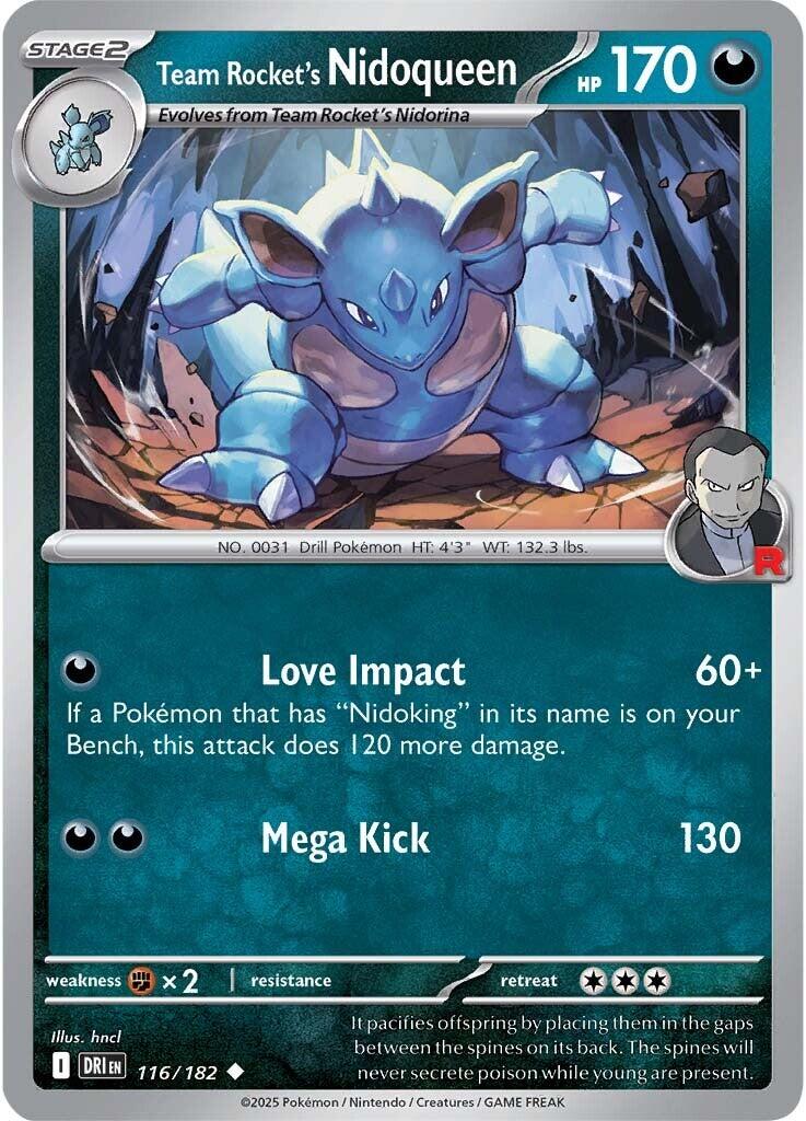 Team Rocket's Nidoqueen (116/182) [Scarlet &amp; Violet: Destined Rivals] 