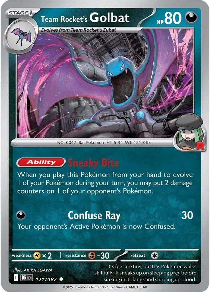 Team Rocket's Golbat (121/182) [Scarlet &amp; Violet: Destined Rivals] 