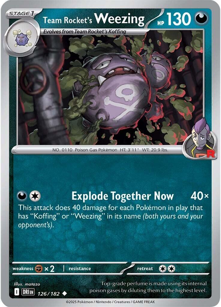 Team Rocket's Weezing (126/182) [Scarlet &amp; Violet: Destined Rivals] 